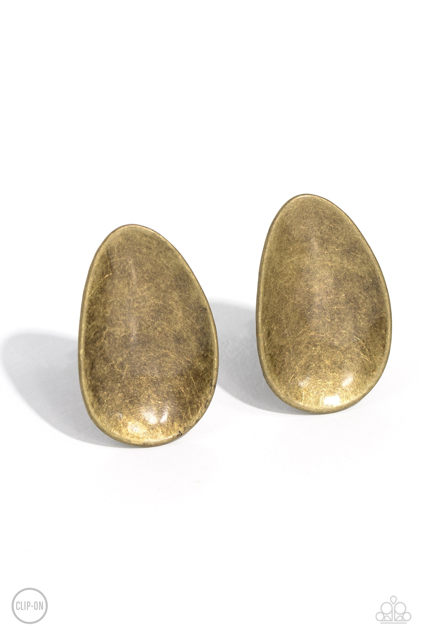 âIn PLAINS Sight - Brass Clip-On Earring