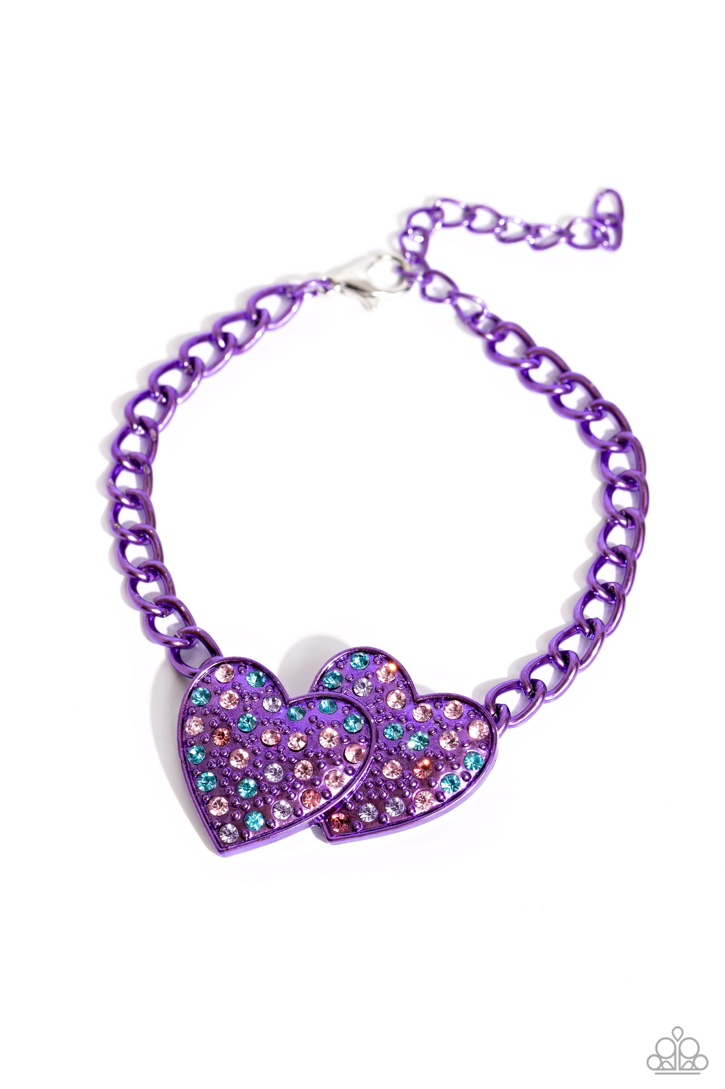 Lovestruck - Purple Necklace & Bracelet Set