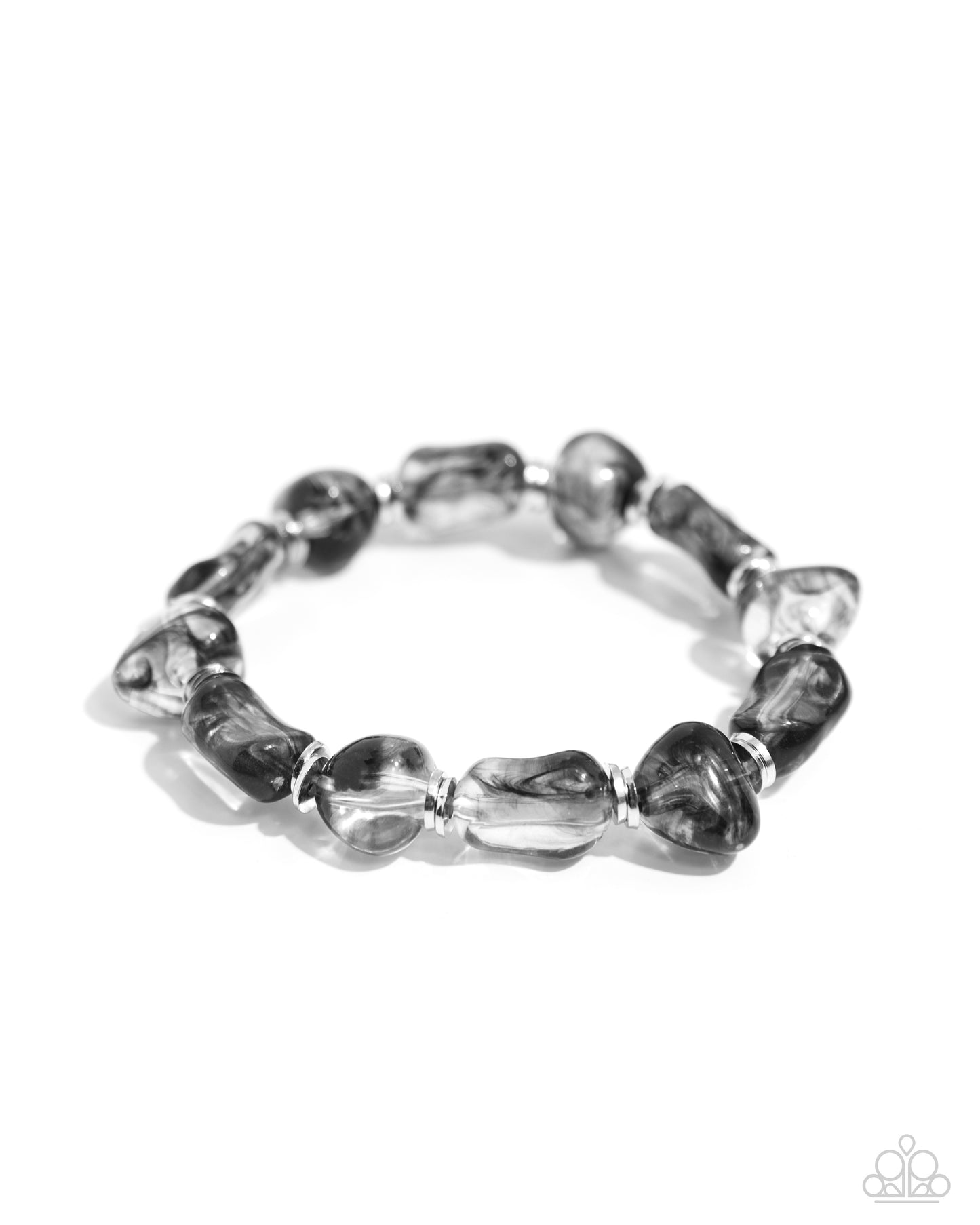 GLASSY Getaway - Black Necklace & Bracelet Set