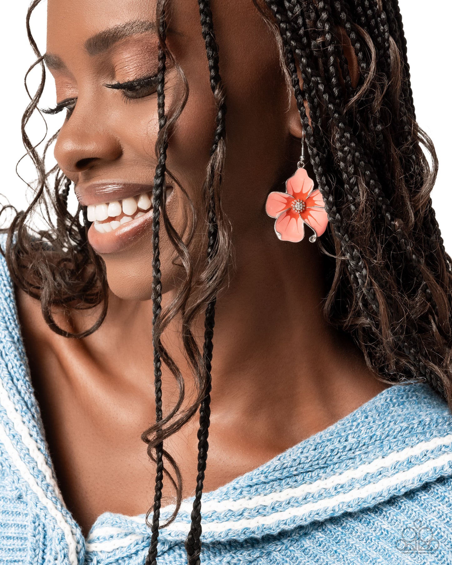 Floral Flavor - Orange Earring