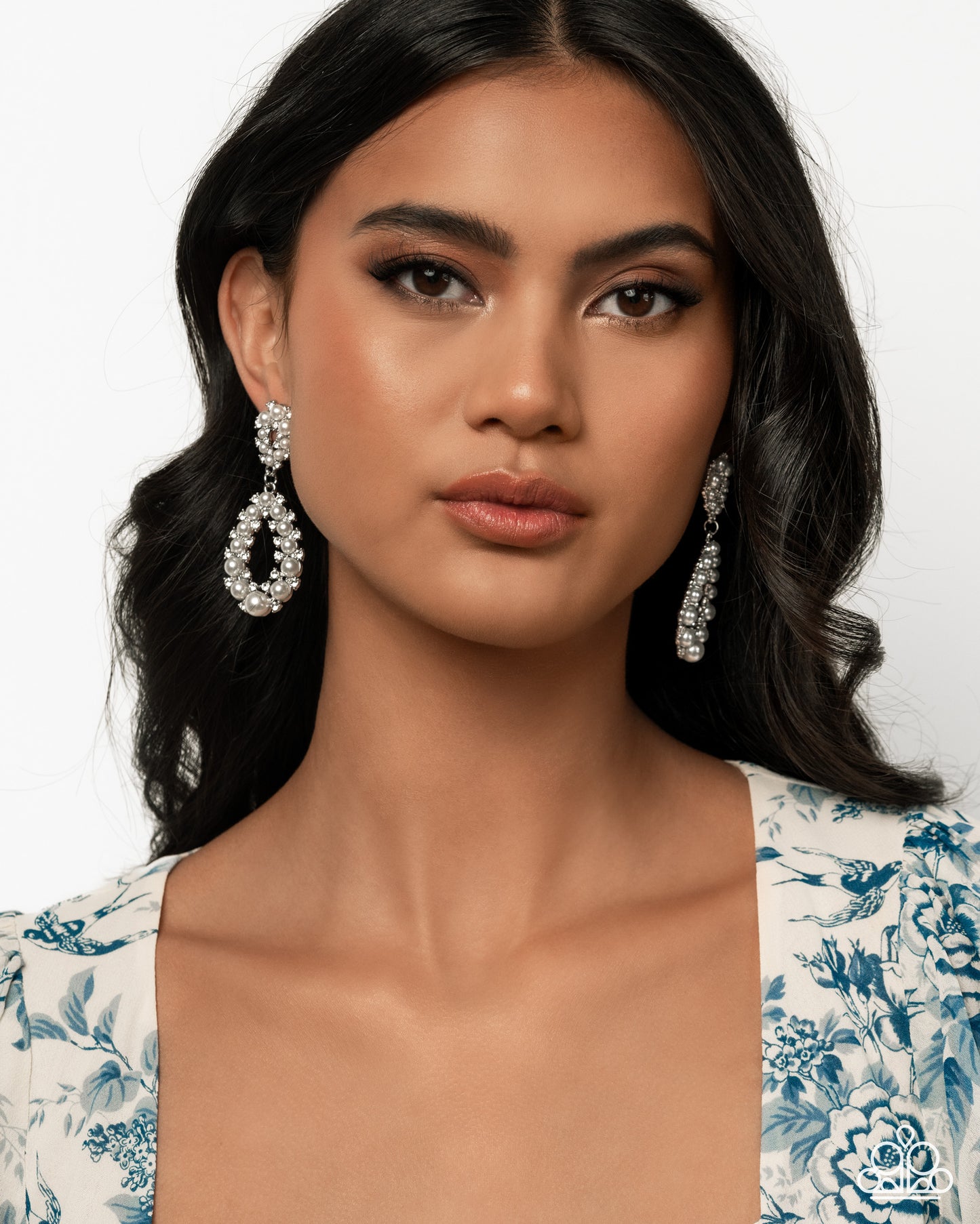 Dapper Debut - White Earring