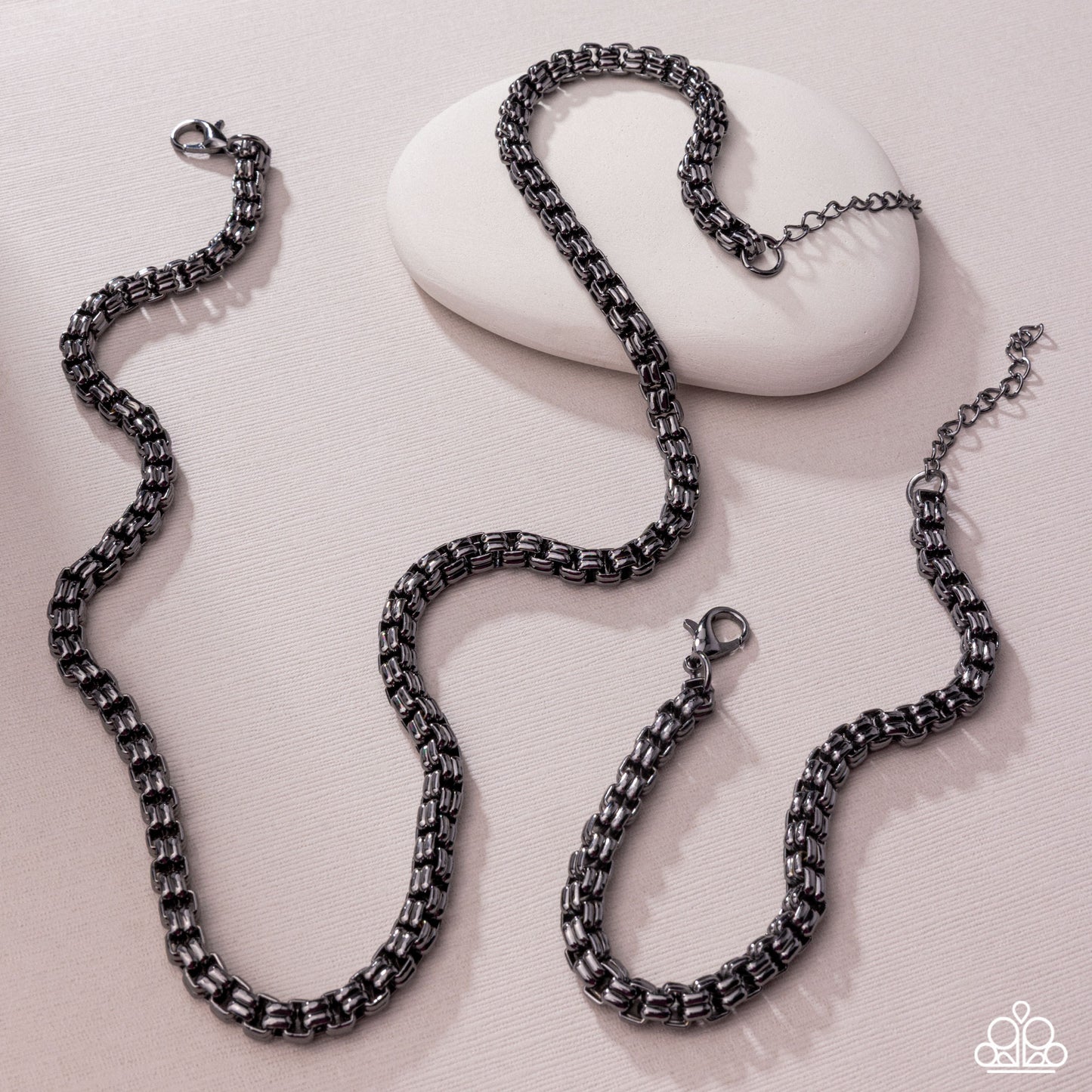 Alternative Appeal & Alternative Approach - Black Necklace & Bracelet Set