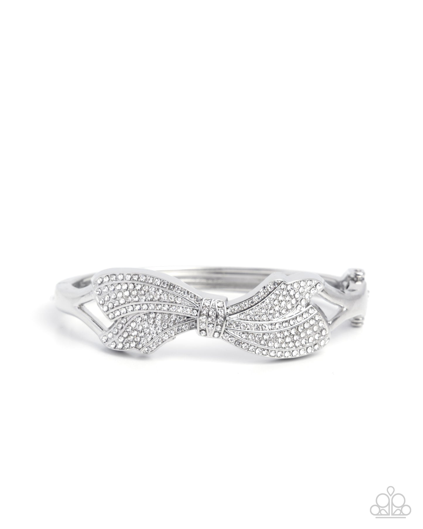 Blissful Bow - White Bracelet