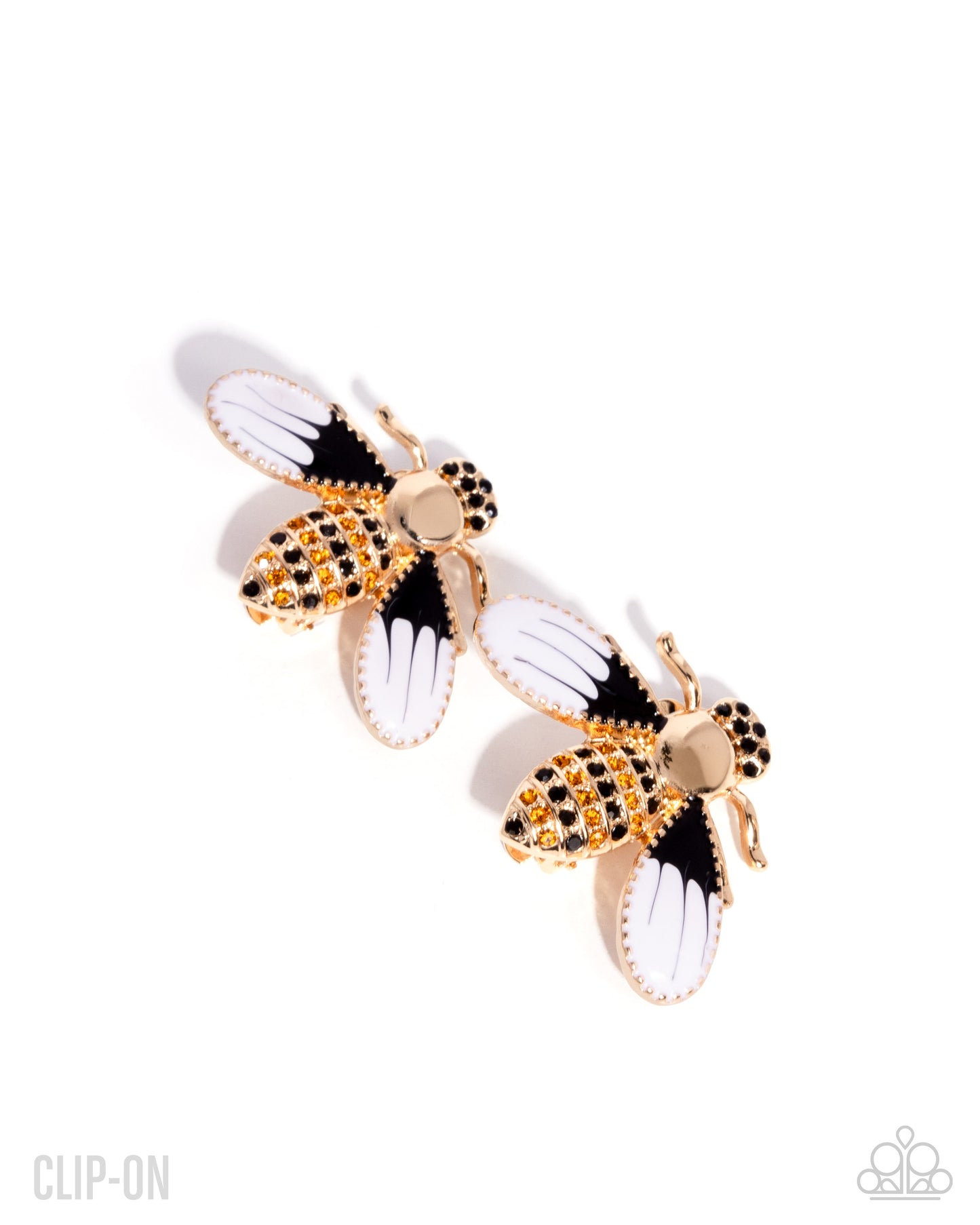 Blissful Bee - Gold Clip-On Earring