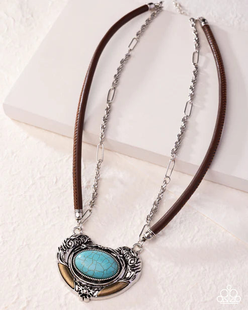 Grounded Gesture - Blue Necklace