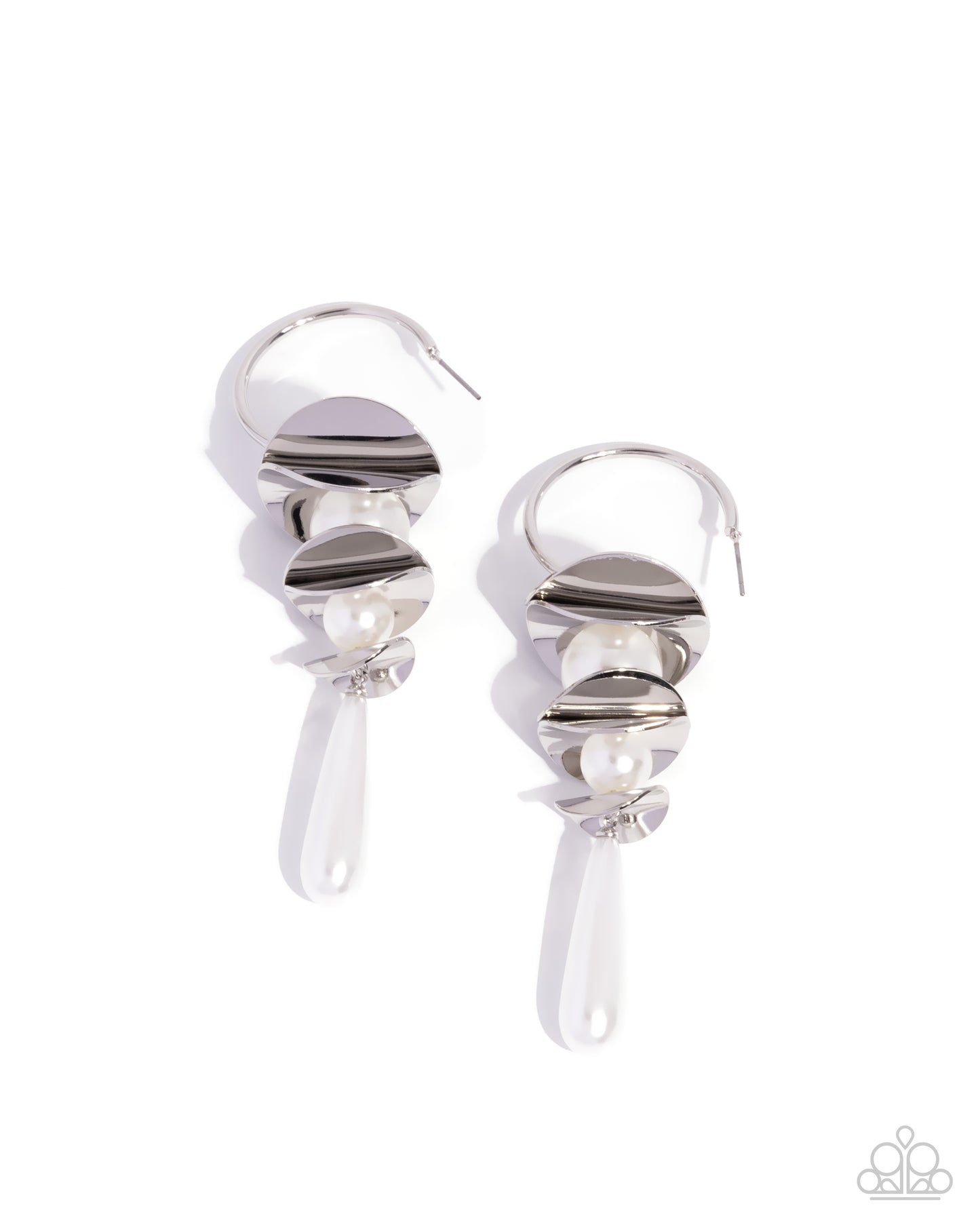 Planetary Polish - White Earring