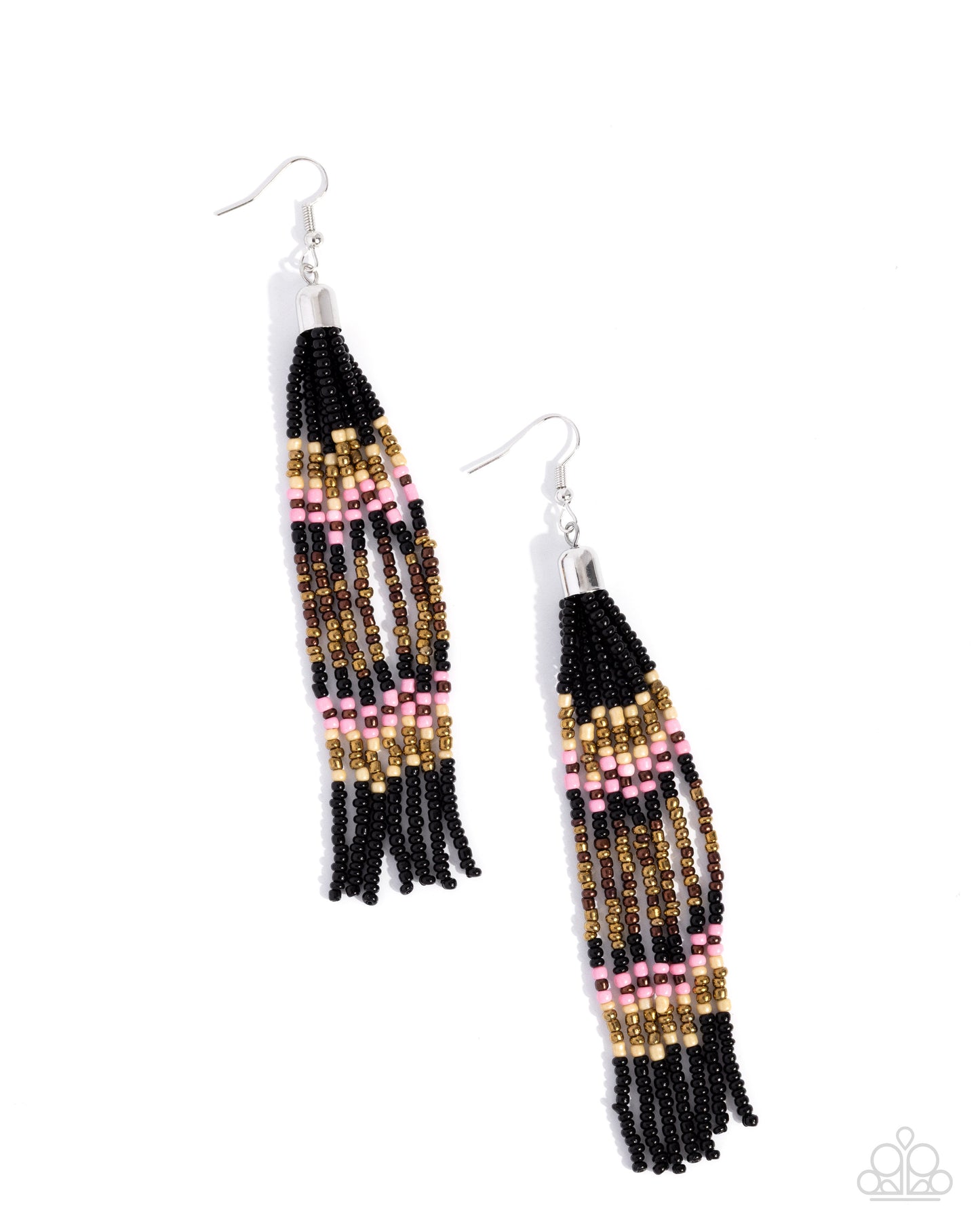 Stunning Strands - Black Earring