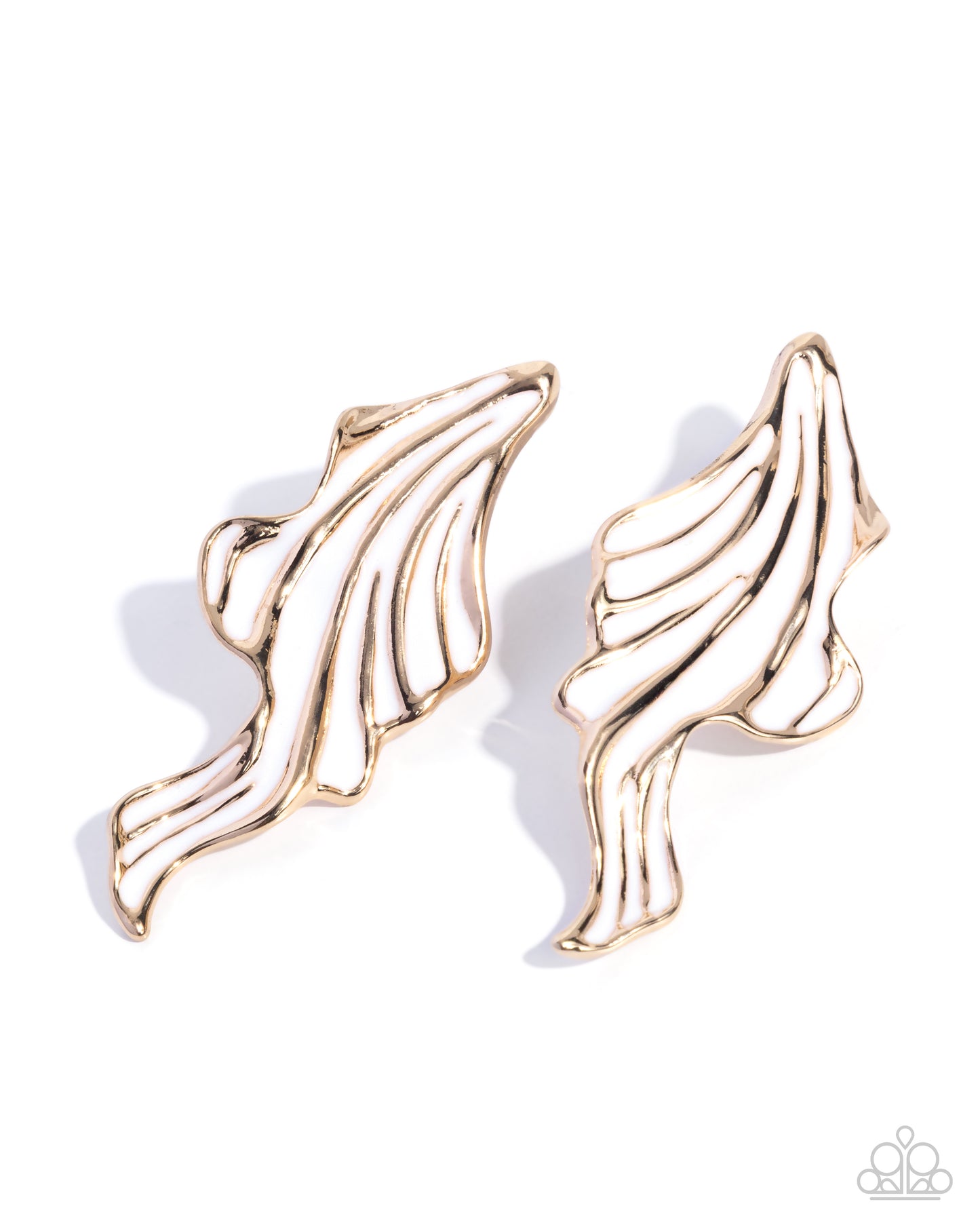 Fluid Fashion - White Earring
