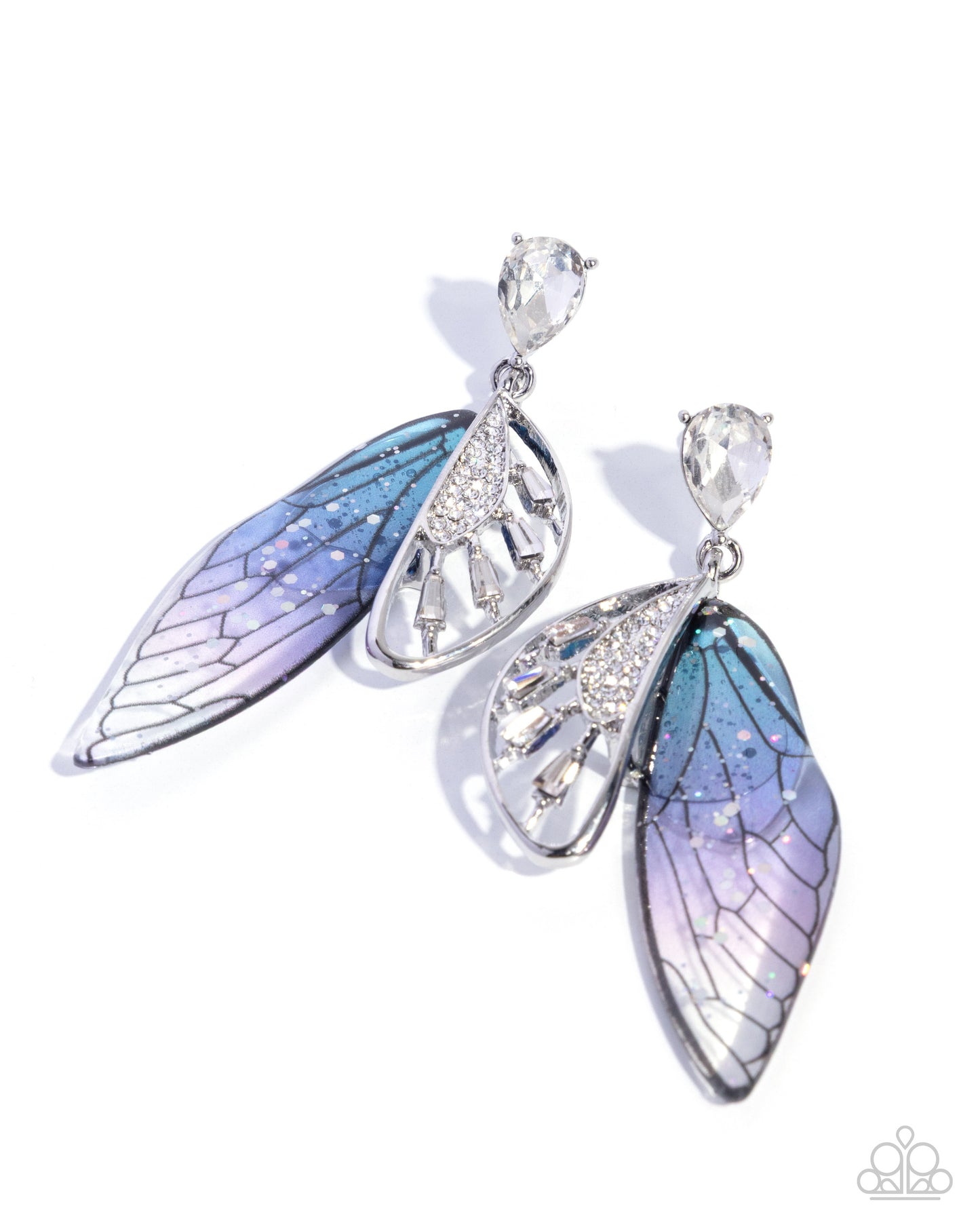Floating Facade - Purple Earring