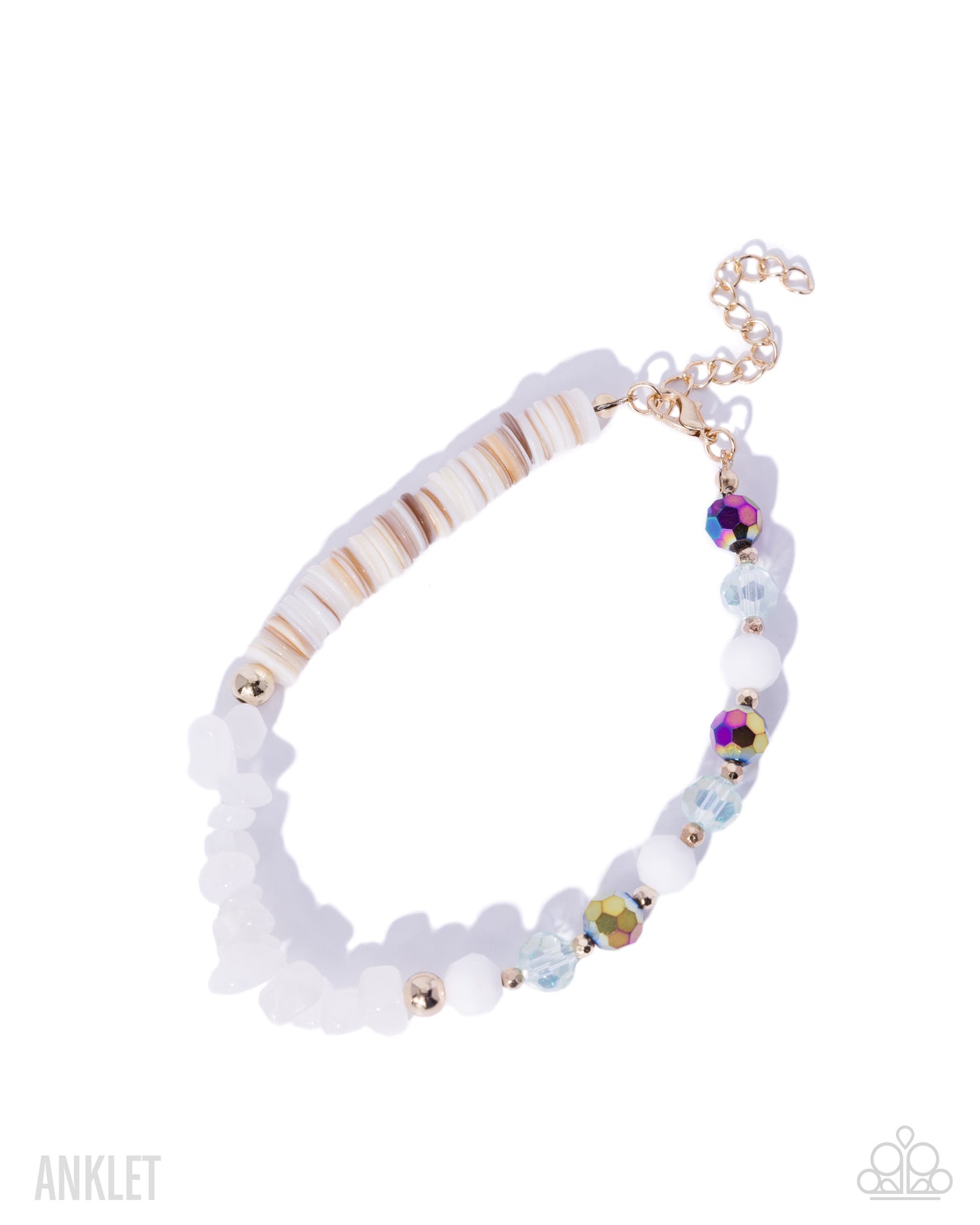 Serious Shells - White Anklet