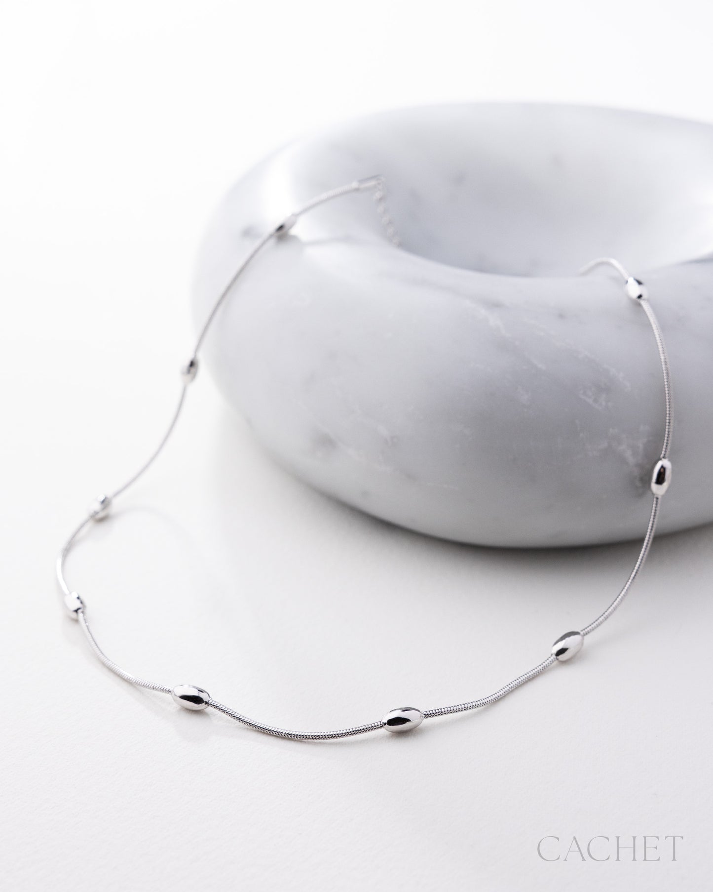 Exceptionnelle - Rhodium Necklace