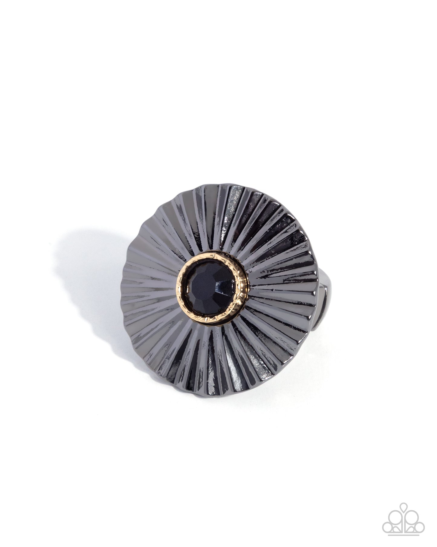 Crimped Can-Can - Black Ring
