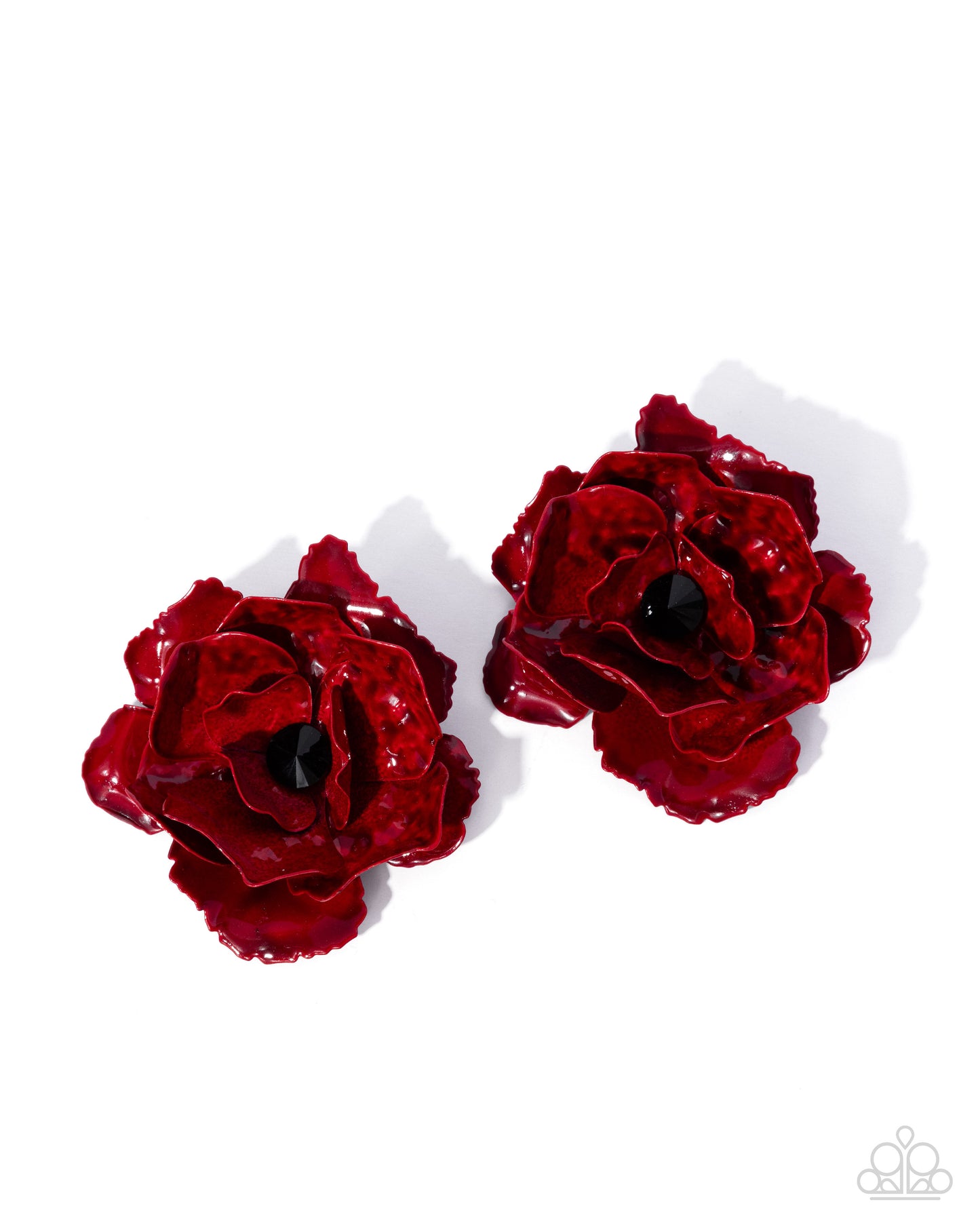 Baffling Blooms - Red Earring