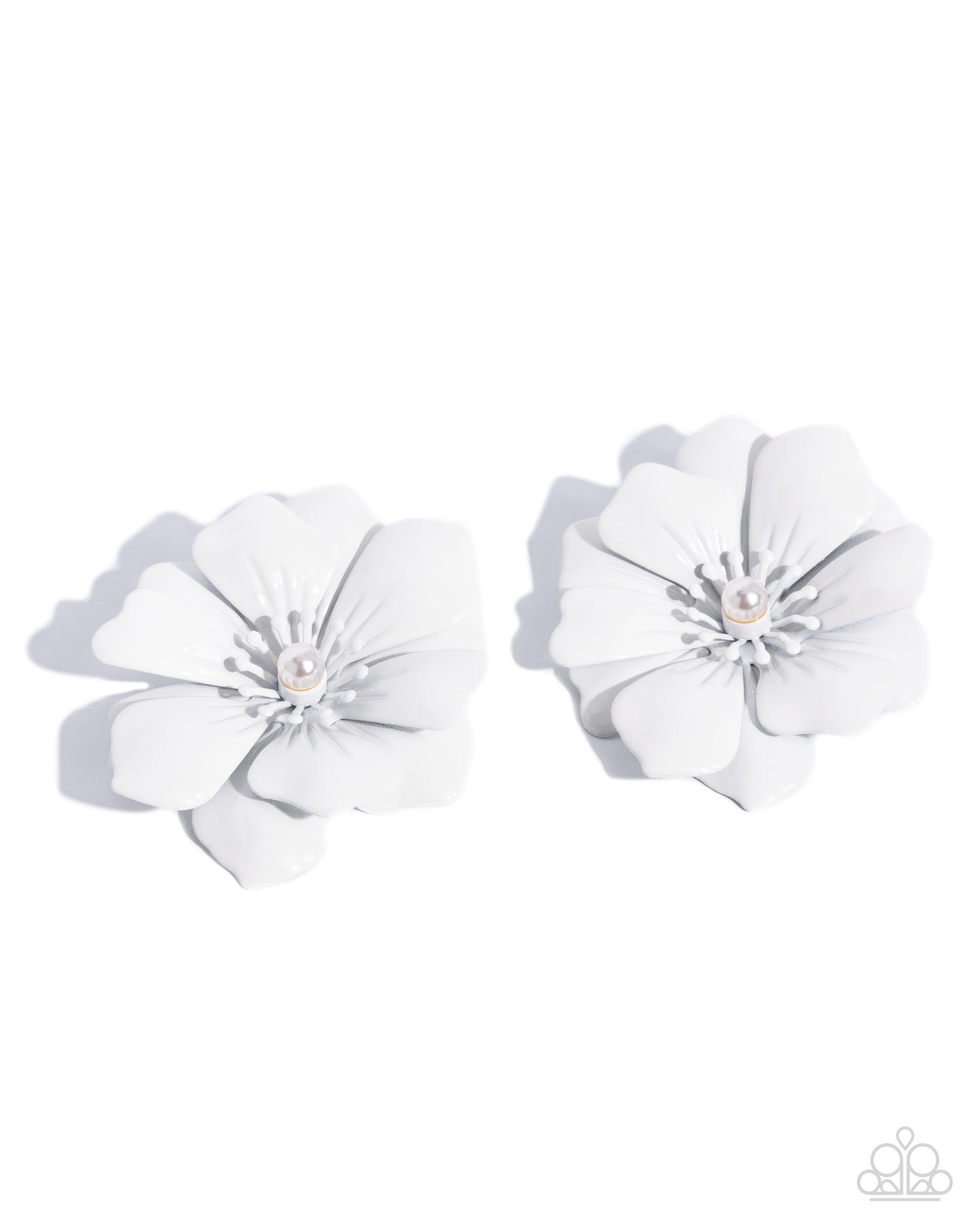 Floral Fortitude - White Earring