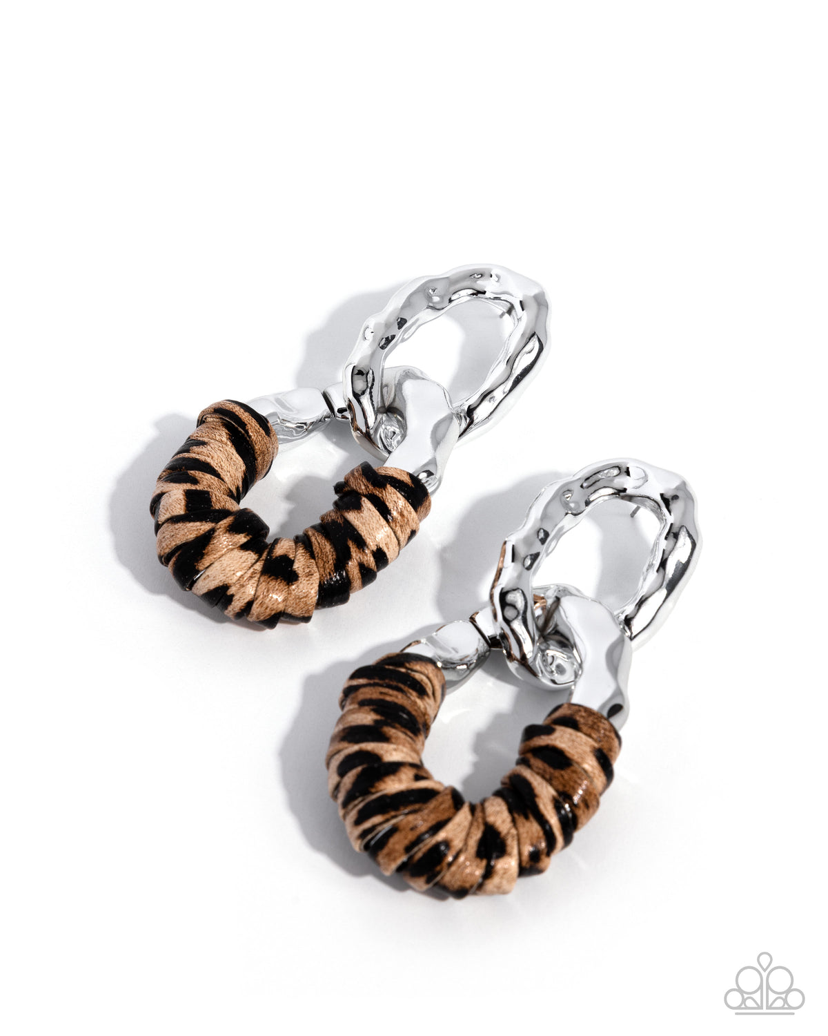 Leopard Layers - Brown Earring
