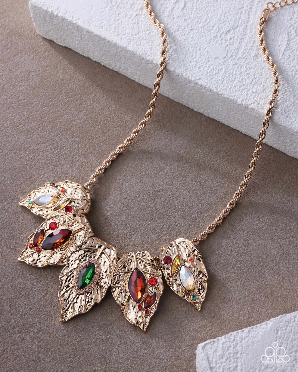 Autumnal Riot - Gold Necklace