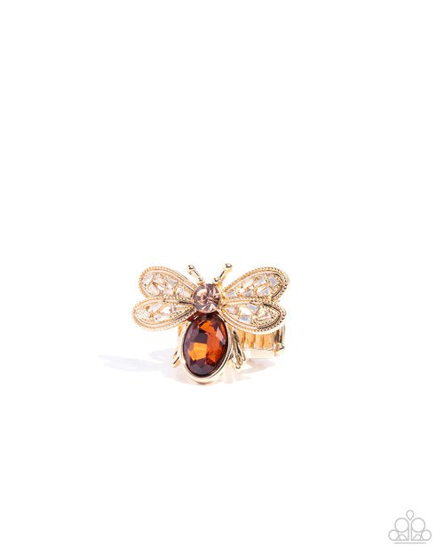 Bedazzled Bee - Brown Ring