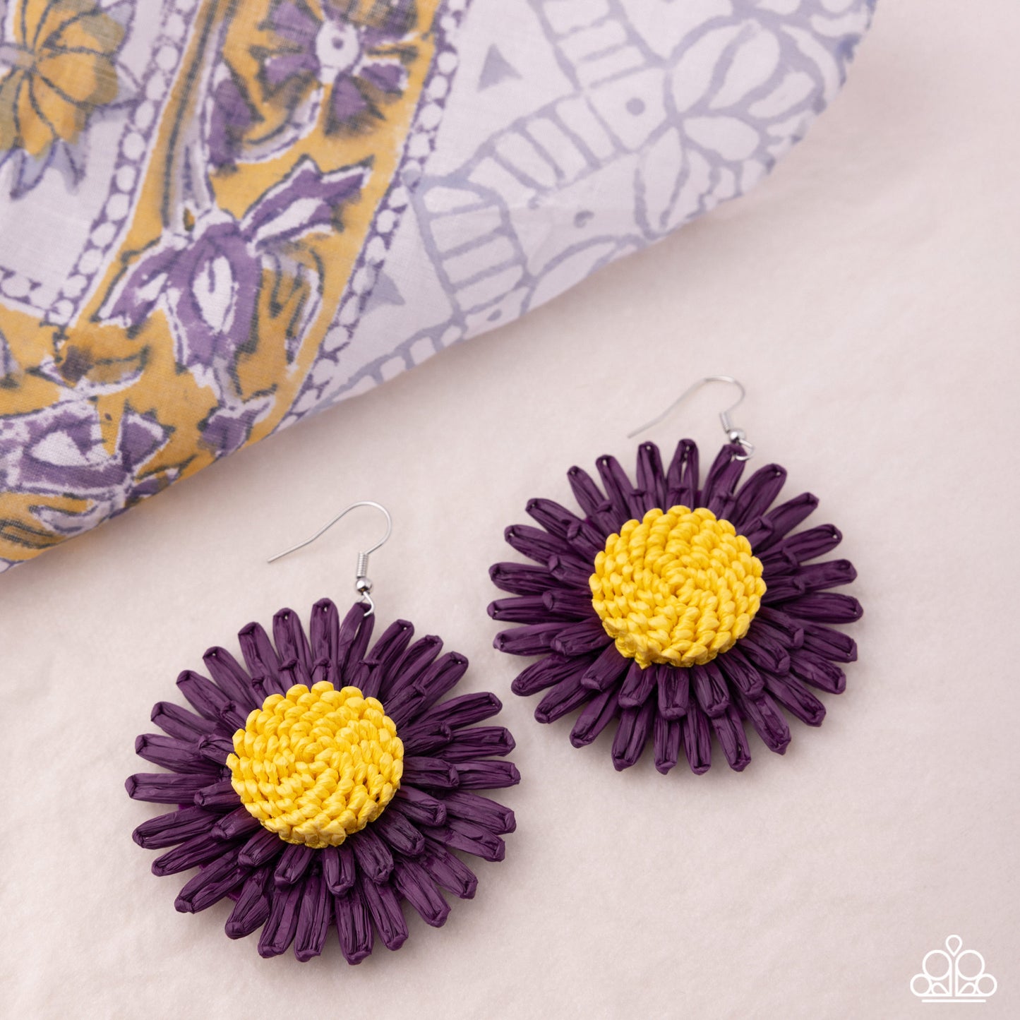 Crafted Color - Purple Earring