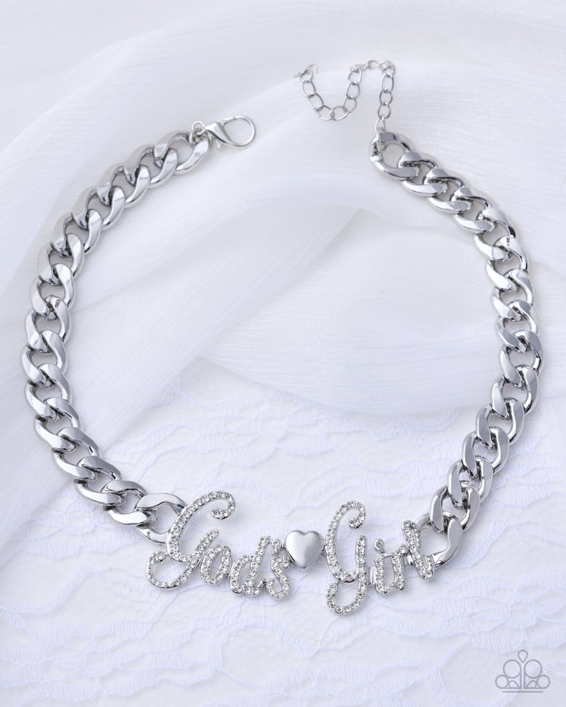 Shimmery Self-Worth - White Necklace