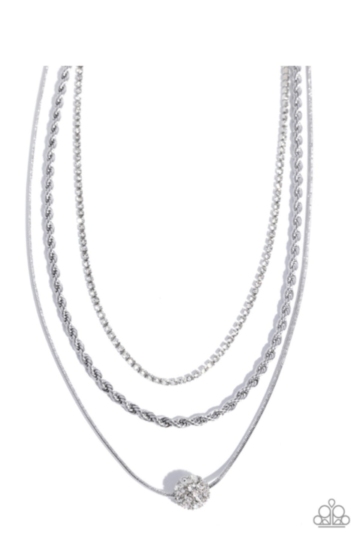 True Love Tiers - White Necklace