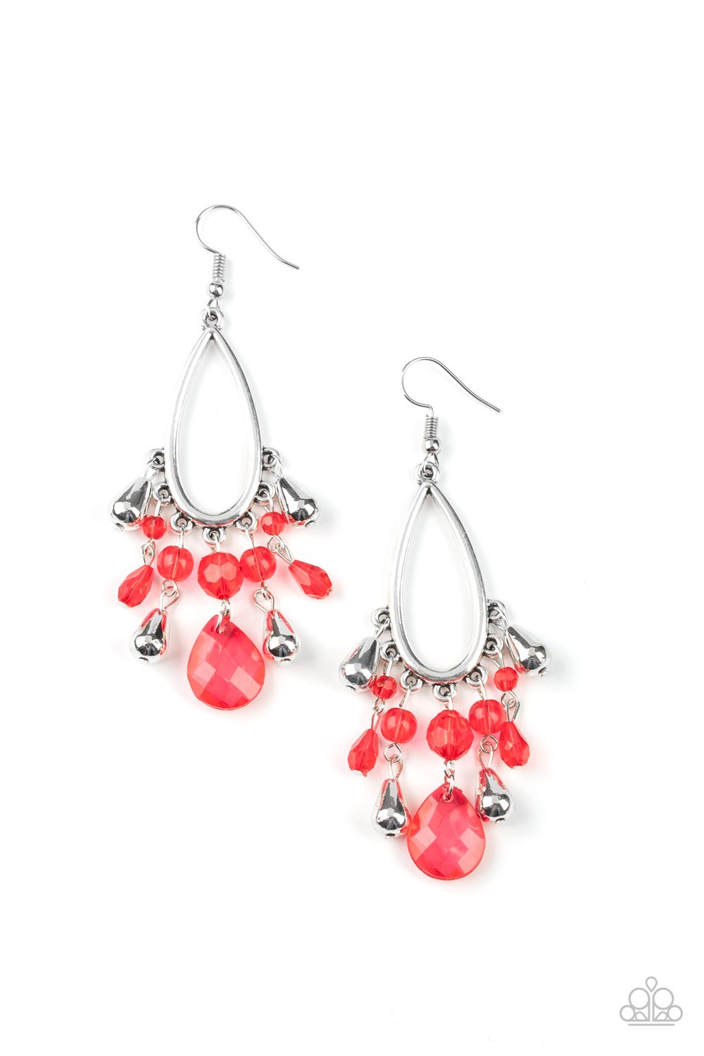 Red Summer Catch Earrings