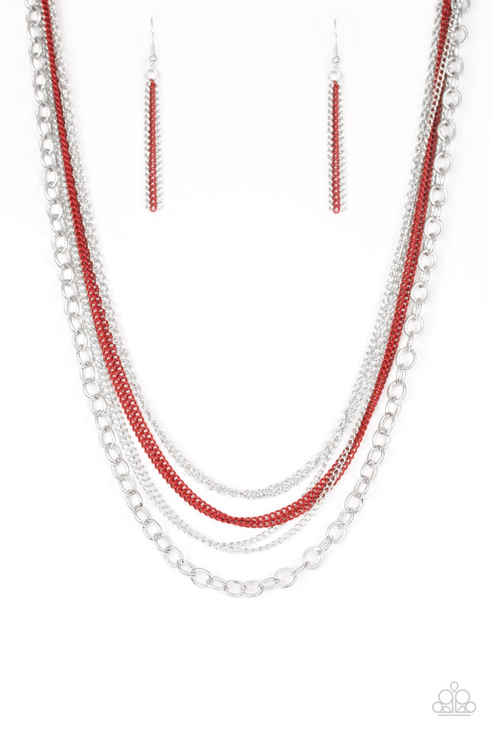Intensly Industrial - Red Necklace
