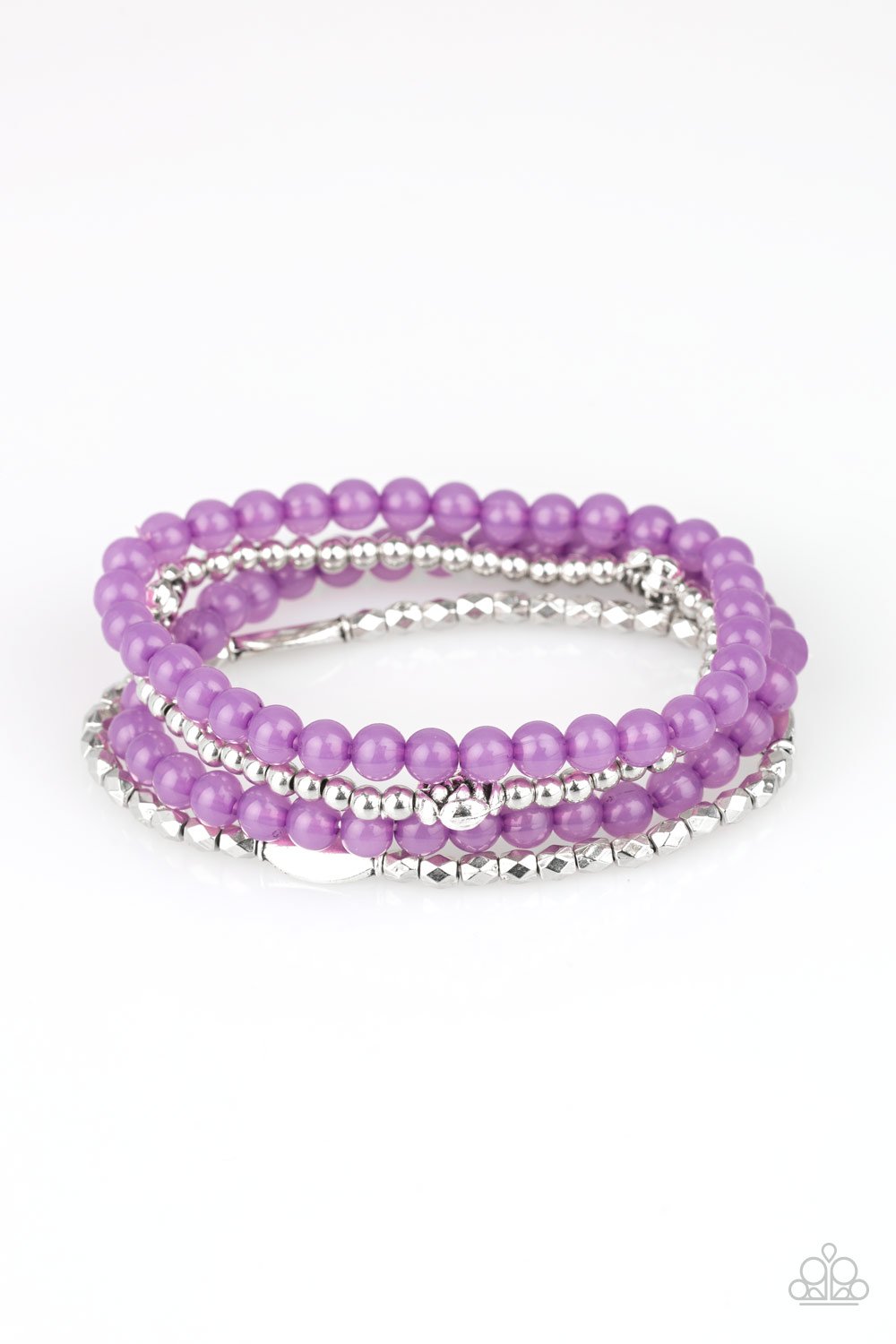 Purple Blooming Buttercups Bracelet