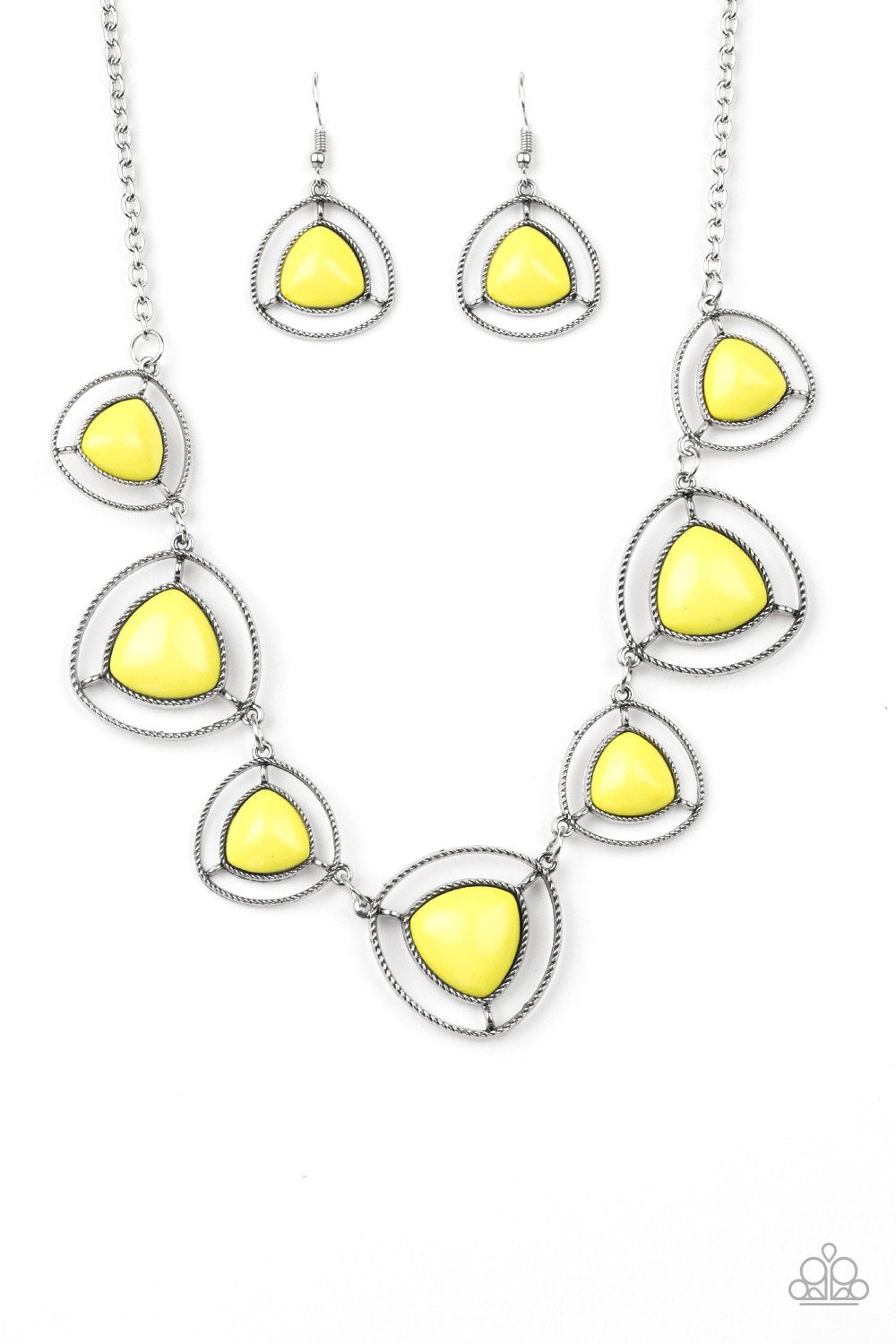 Make A Point - Yellow Necklace