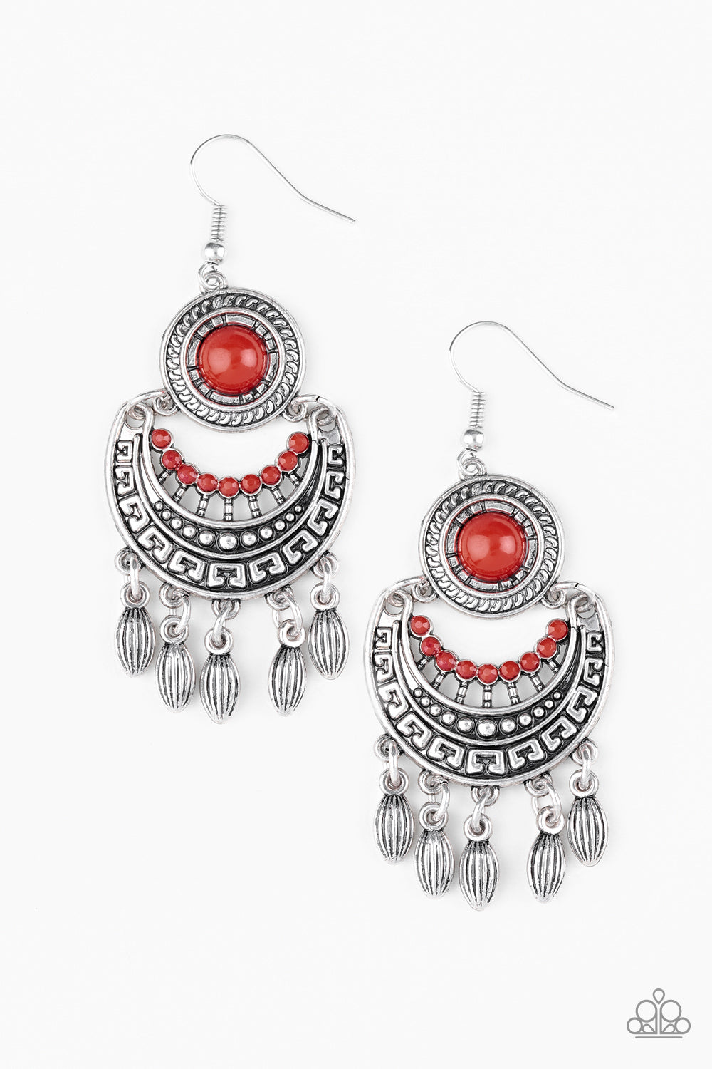 Mantra to Mantra - Red Earring