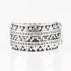 Textile Triumph - Silver Ring
