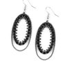 Marry Into Money - Black Earring
