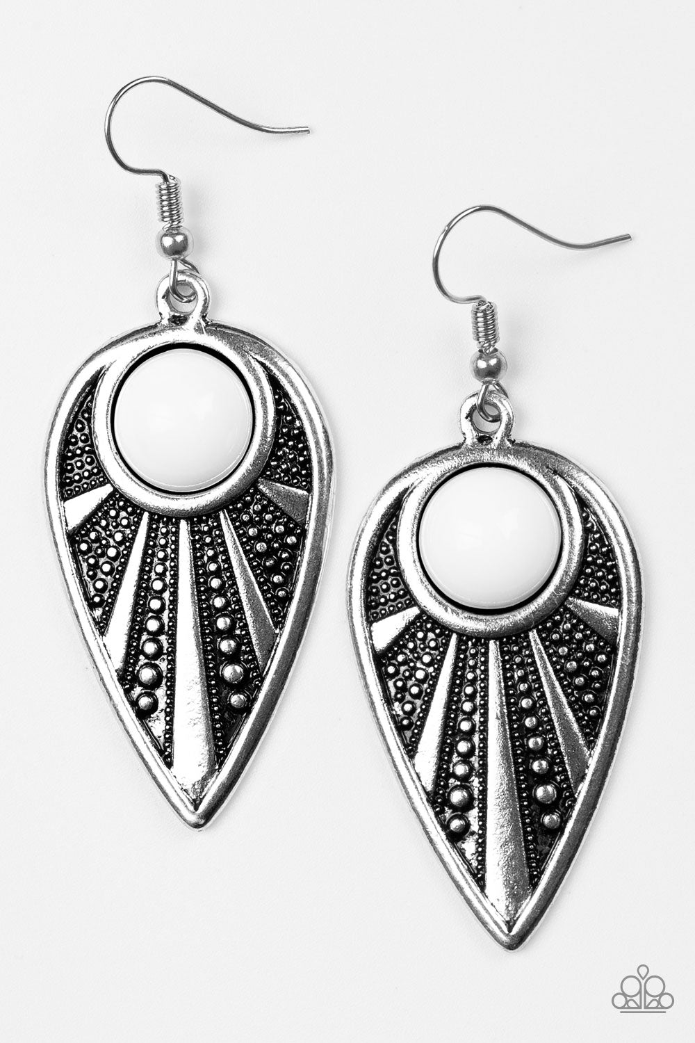Take A WALKABOUT - White Earring
