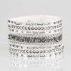 Rhinestone Rumble - White Bracelet