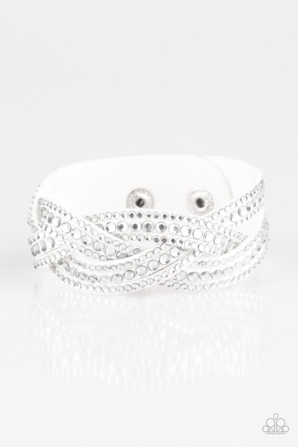 White Bring On The Bling Bracelet