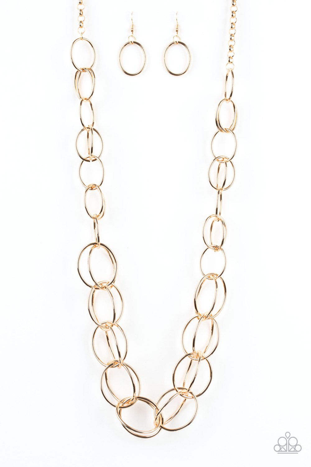 Gold Elegantly Ensnared Necklace