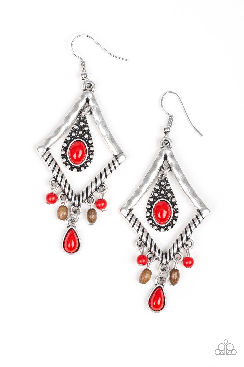 Red Southern Sunsets Earrings