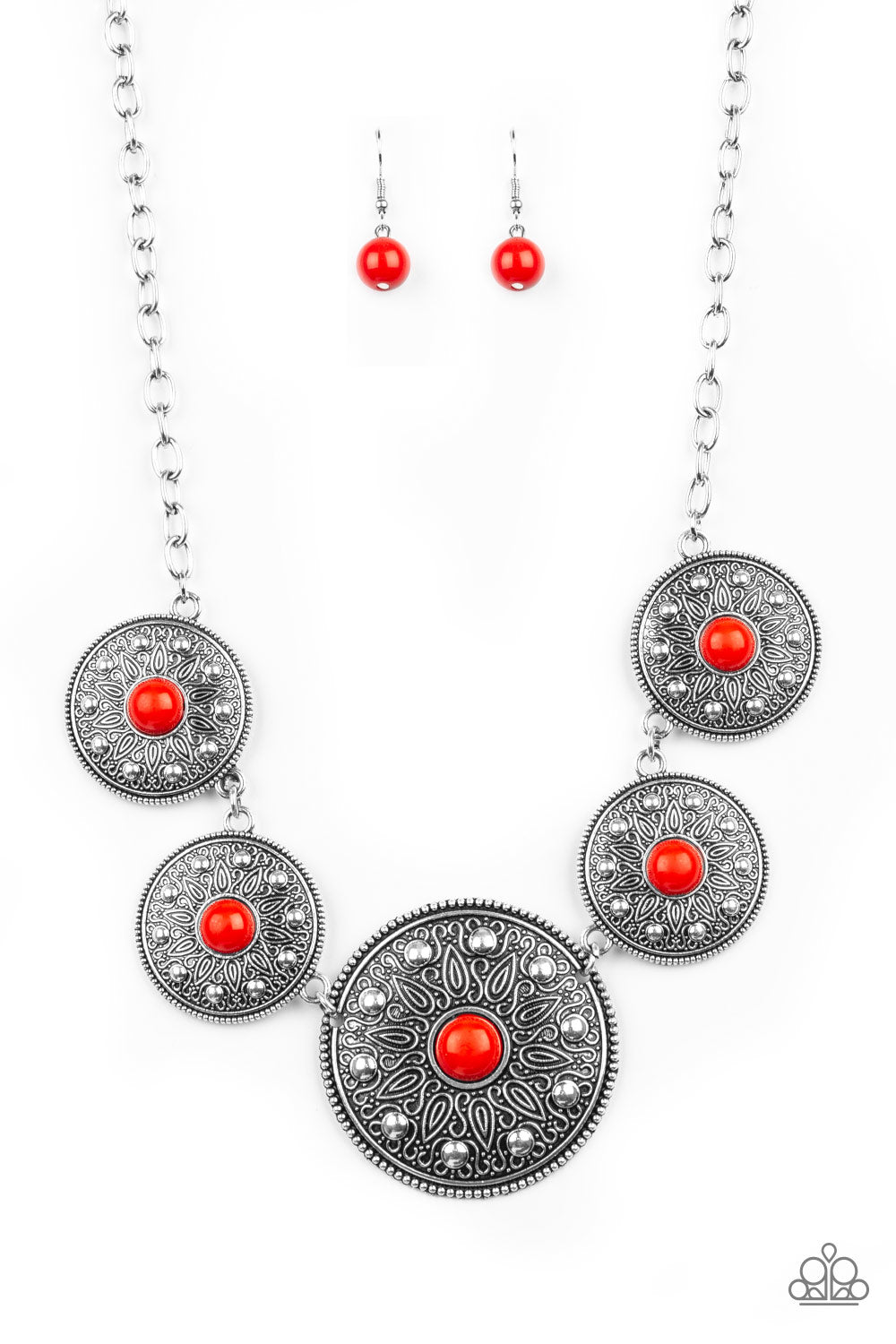 Red Hey, SOL Sister Necklace