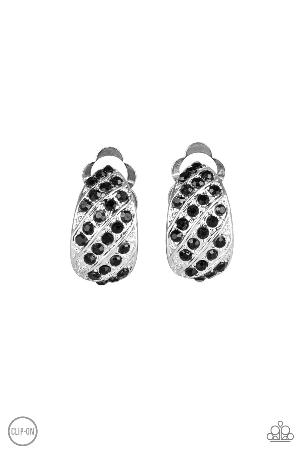 Sparkling Shells - Black Earring