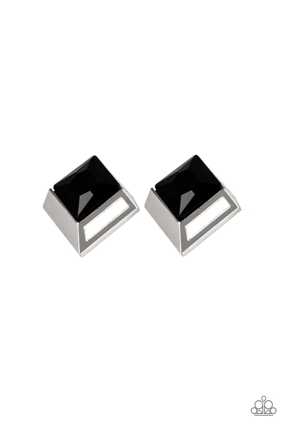 Stellar Square - Black Earring