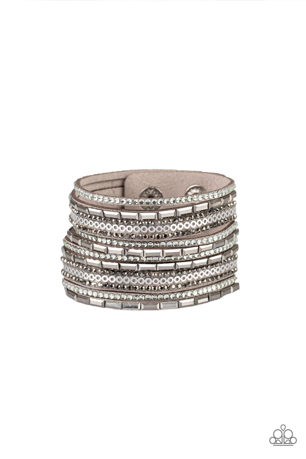 A Wait-and-SEQUIN Attitude - Silver Urban Bracelet