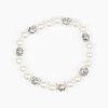 Poised For Perfection - White Bracelet
