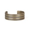 Patterned Plains - Brass Bracelet