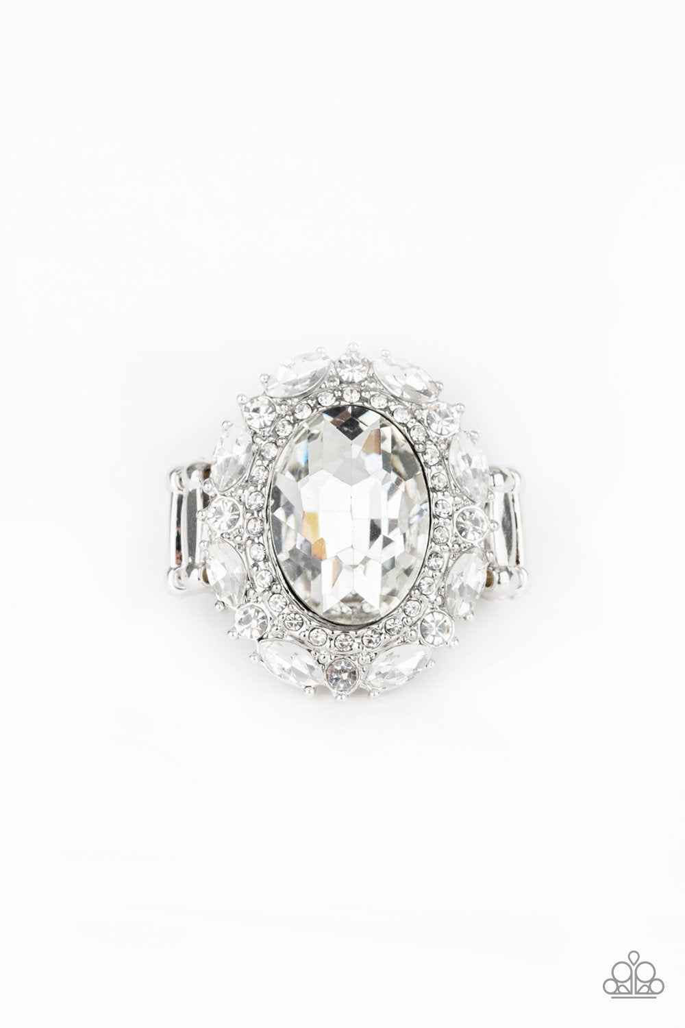 White Show Glam Ring