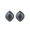 Marble Marvel - Black Earring