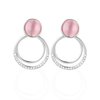 Glow Roll - Pink Earrings