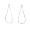 Diamond Drops - White Earring