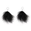 BOA Down - Black Earrings