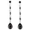 Must Love Diamonds - Black Earrings
