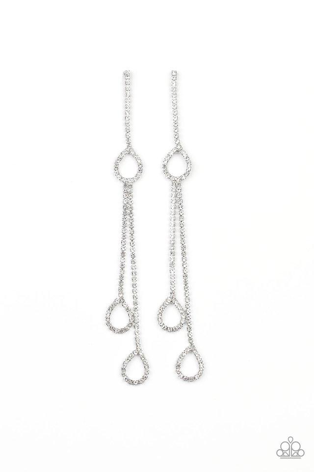 Choose To Sparkle - White Earring