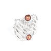 Dancing Diamonds - Brown Ring
